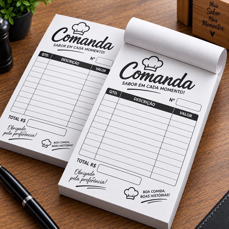 Blocos de nota personalizados